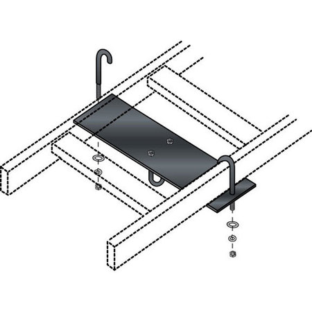 BLACK BOX Ladder Rack Rack-To-Runway Mounting Plat RM653-R2